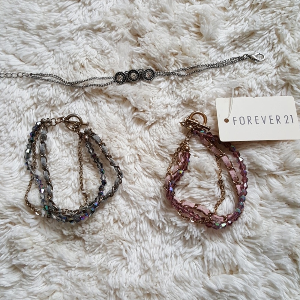 Bundle of 3 unique bracelets